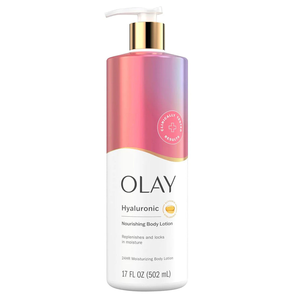 OLAY Hyaluronic -Lait corporel hydratation intense à l’acide hyaluronique (502ml)