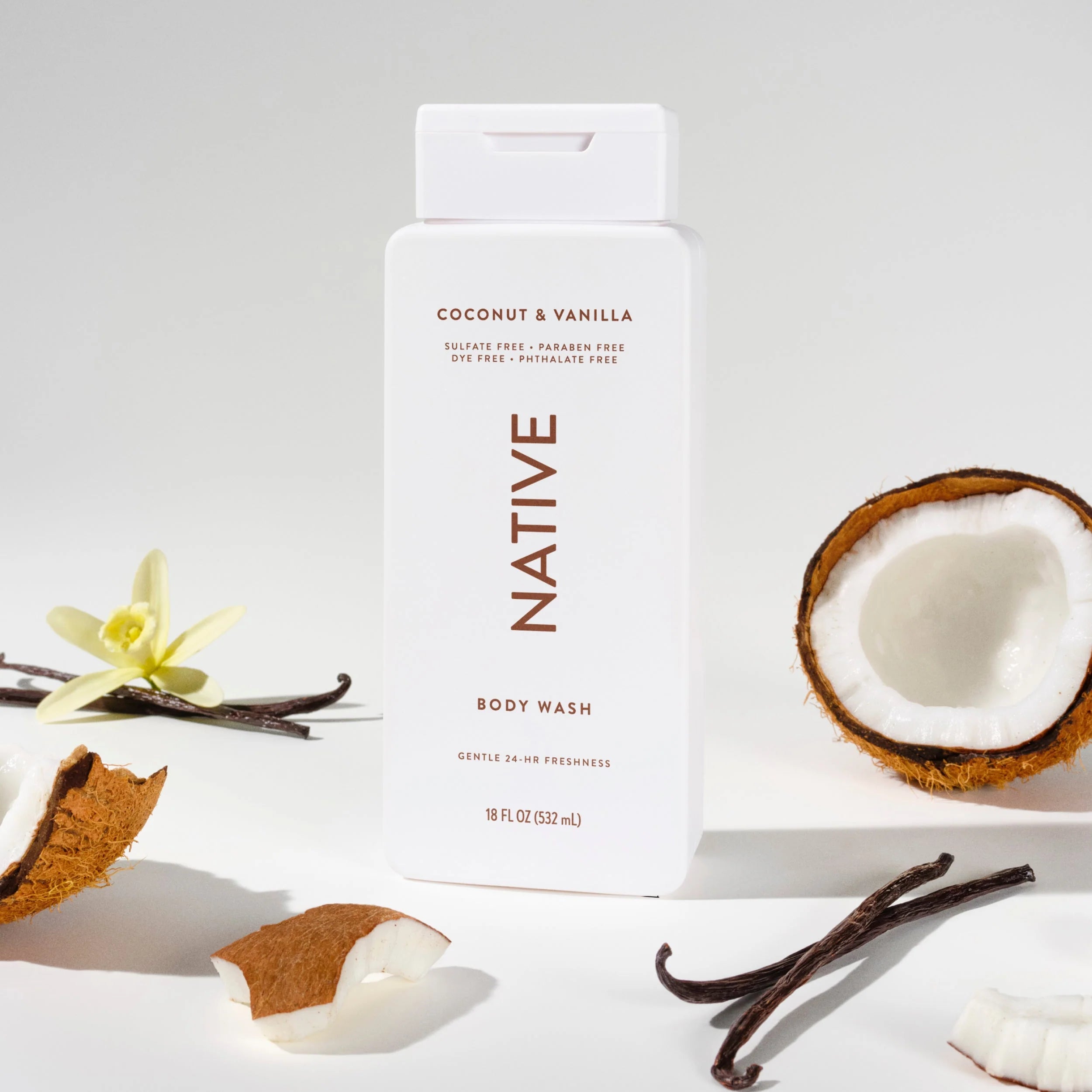 Native Coconut & Vanilla Body Wash  (532ml)