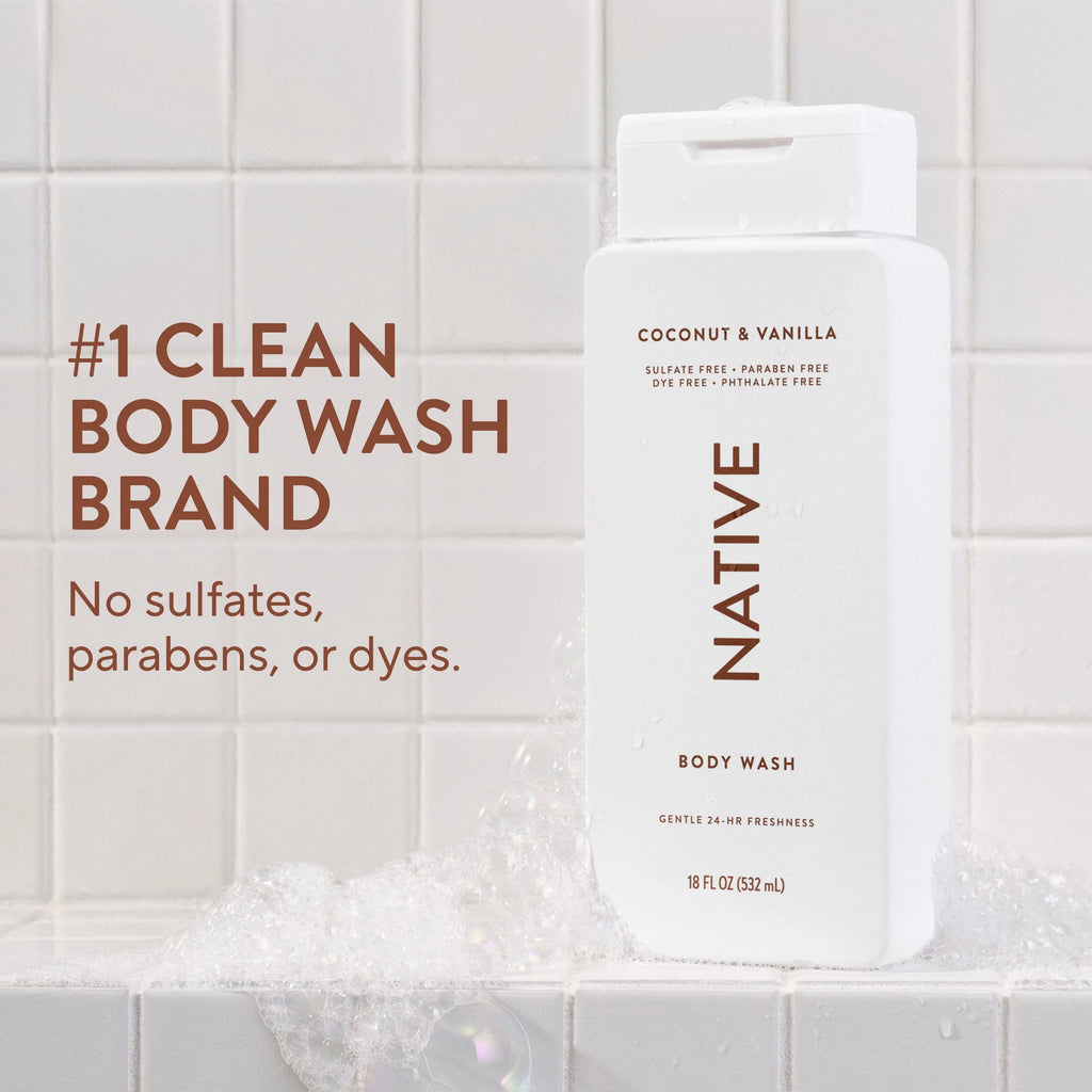 Native Coconut & Vanilla Body Wash  (532ml)